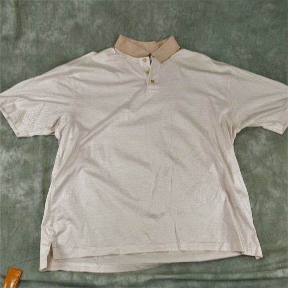 EUC Tehama Clint  Striped Multicolor COTTON Polo GOLF SHIRT  Men's Size XXL ANB - Picture 2 of 7